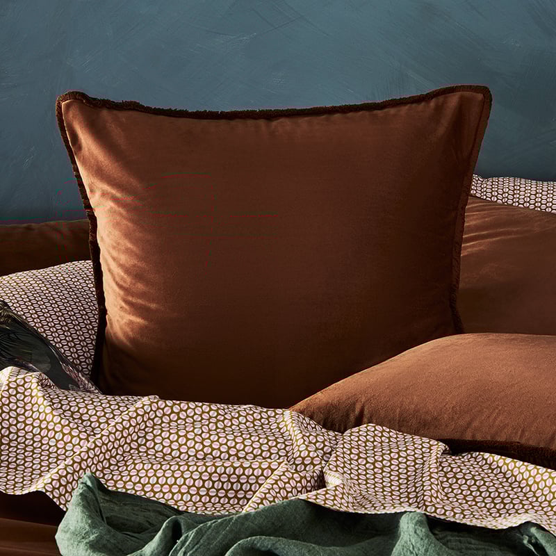 Columbia Fringe Velvet Queen Port Quilt Cover Separates