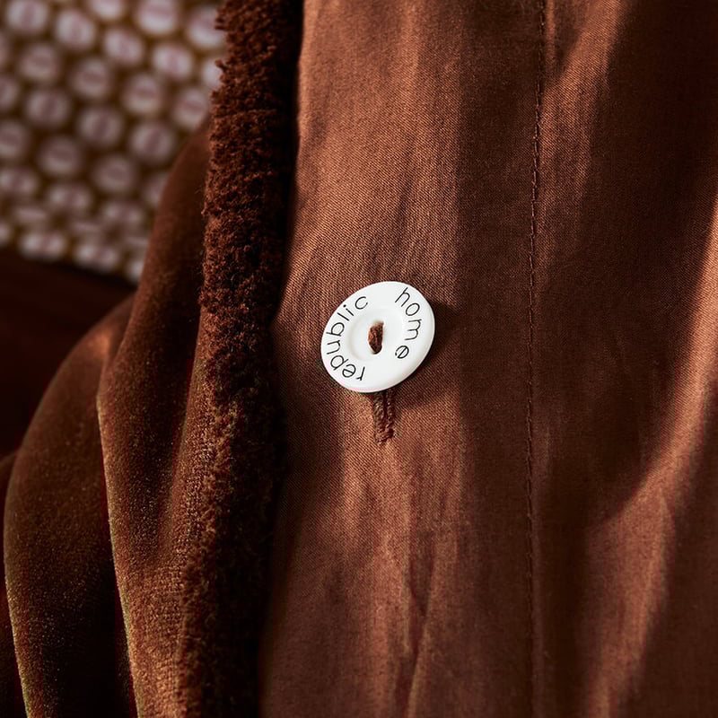 Columbia Fringe Velvet Queen Port Quilt Cover Separates