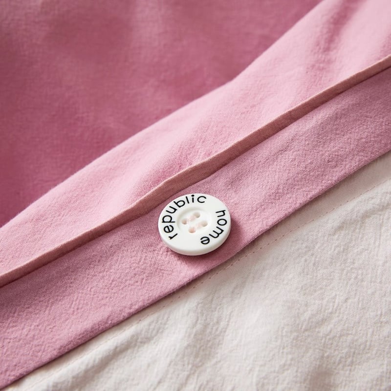 Two Toned Stonewashed Amethyst Quilt Cover Set + Separates