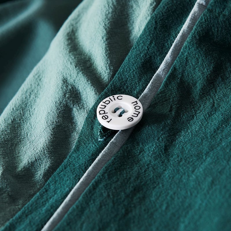 Two Toned Stonewashed Ocean Quilt Cover Set + Separates