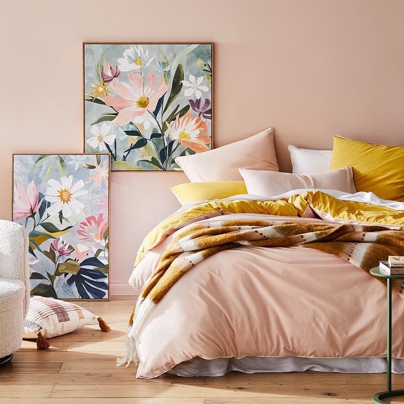 Two Toned Stonewashed Rose Quilt Cover Set + Separates