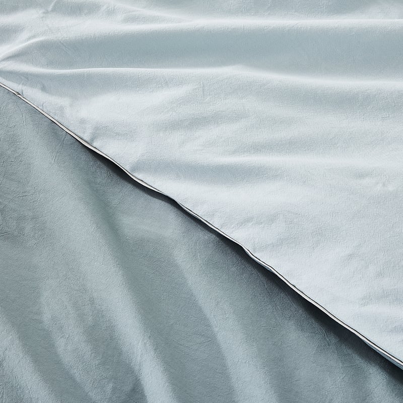 Two Toned Stonewashed Sage Quilt Cover Set + Separates