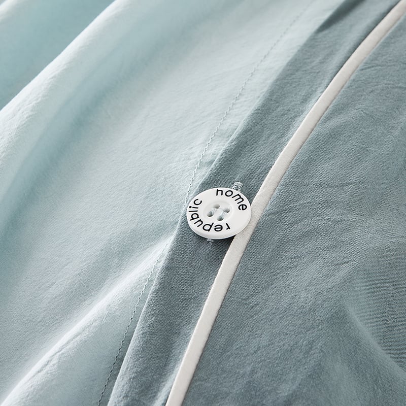 Two Toned Stonewashed Sage Quilt Cover Set + Separates
