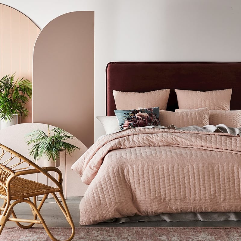 Tamara Rose Dust Quilted Quilt Cover Separates