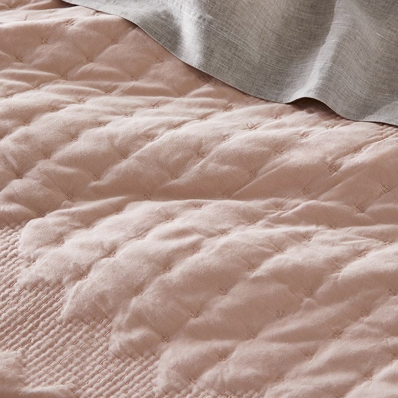 Tamara Rose Dust Quilted Quilt Cover Separates