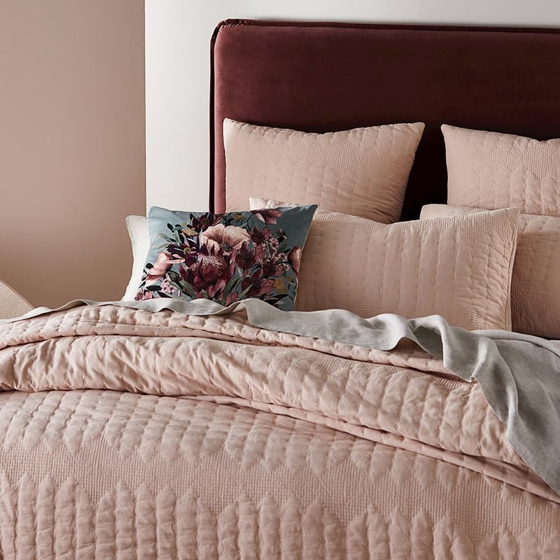 Tamara Rose Dust Quilted Quilt Cover Separates