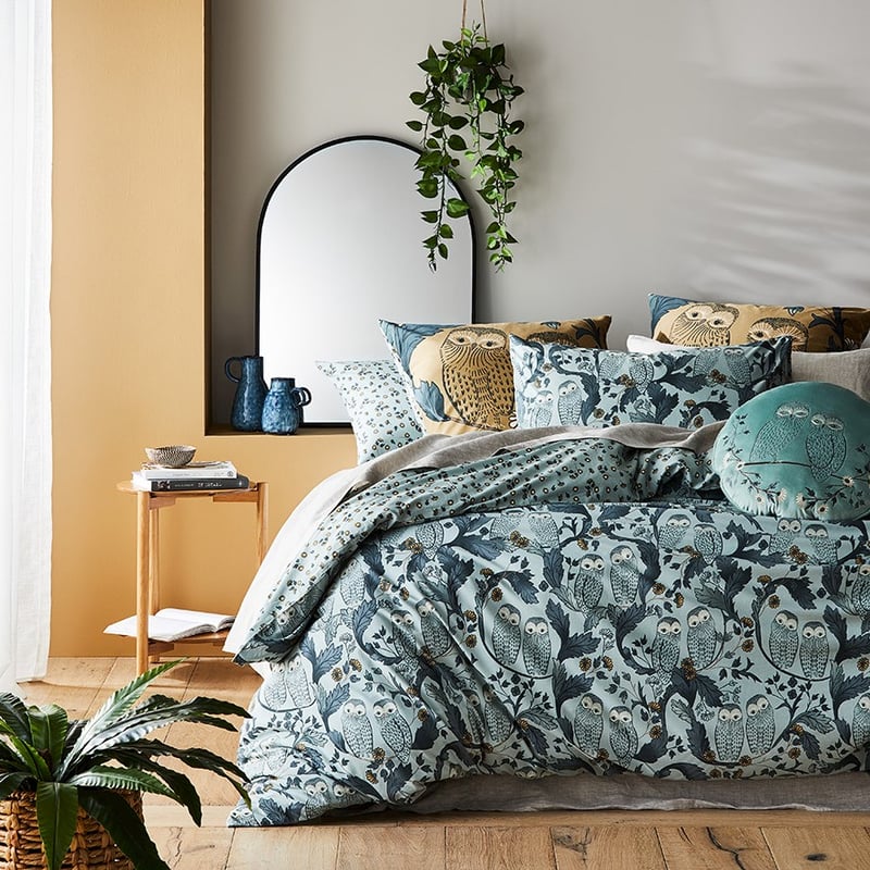 Lola Bamboo Cotton Twilight Quilt Cover Set + Separates