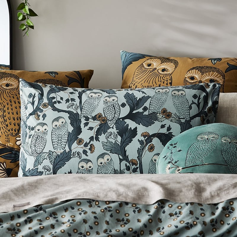Lola Bamboo Cotton Twilight Quilt Cover Set + Separates
