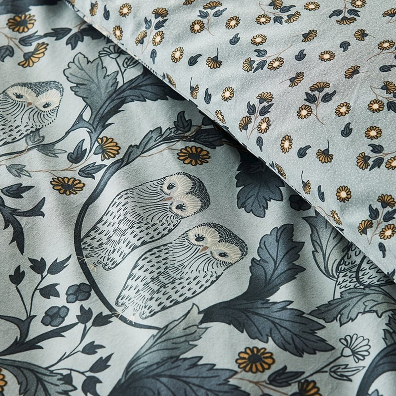 Lola Bamboo Cotton Twilight Quilt Cover Set + Separates