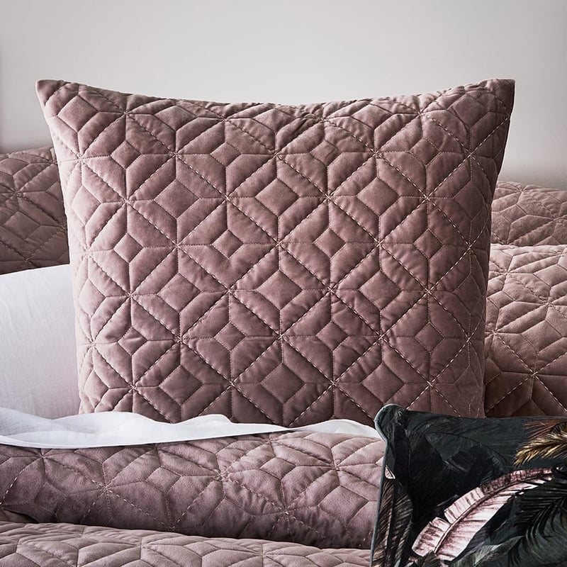Denver Velvet Queen Flower Quilted Quilt Cover Separates