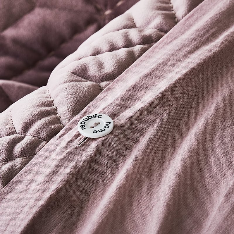 Denver Velvet Queen Flower Quilted Quilt Cover Separates
