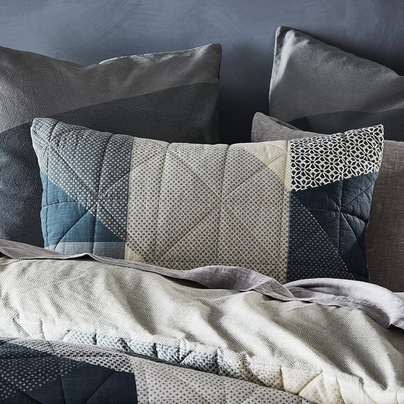 Helsinki Queen Blue Quilted Quilt Cover Separates