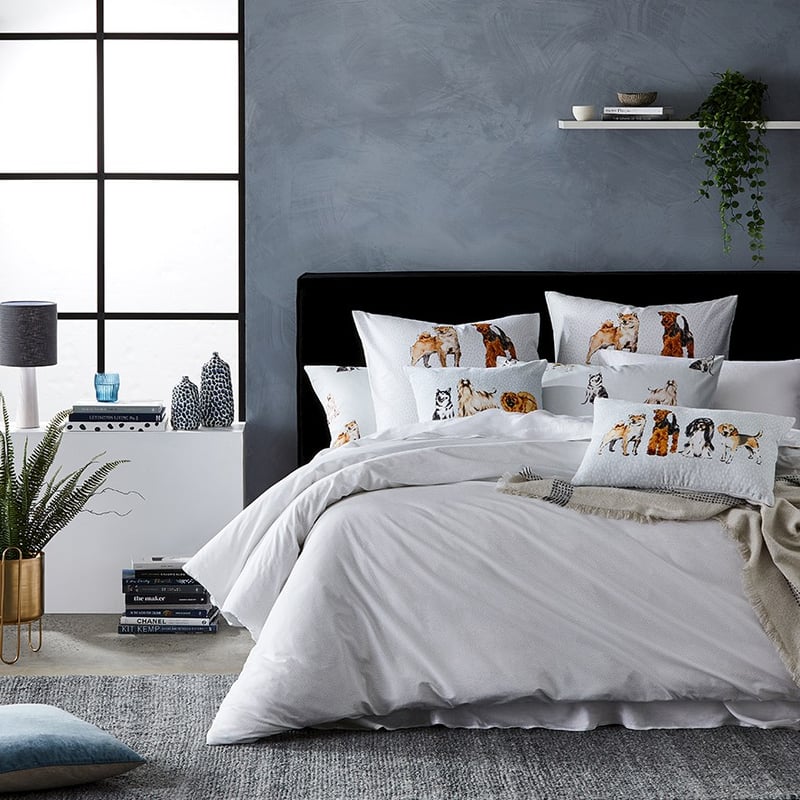 Dog Days Mist Quilt Cover Set + Separates
