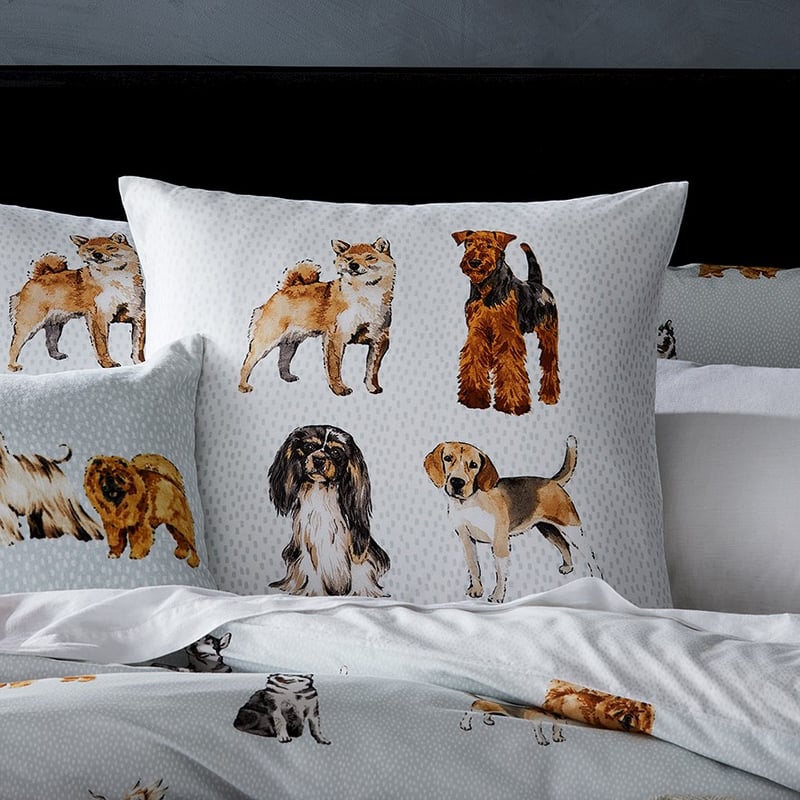 Dog Days Mist Quilt Cover Set + Separates