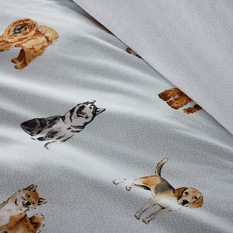 Dog Days Mist Quilt Cover Set + Separates