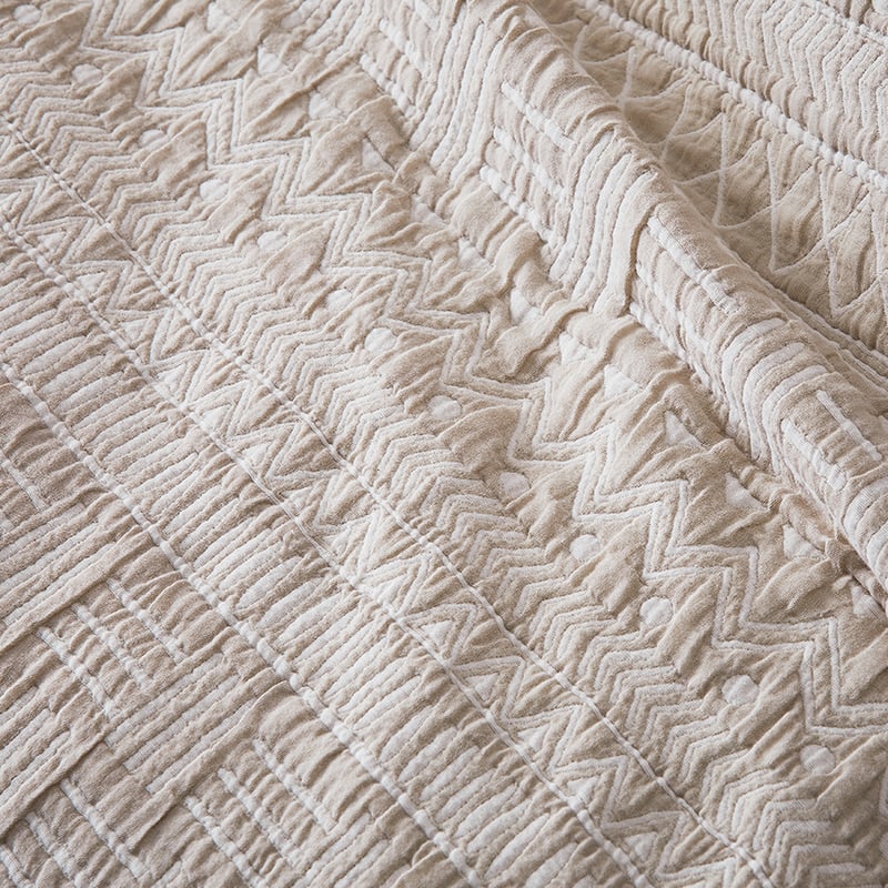 Tribal Matelasse Natural Quilt Cover Separates