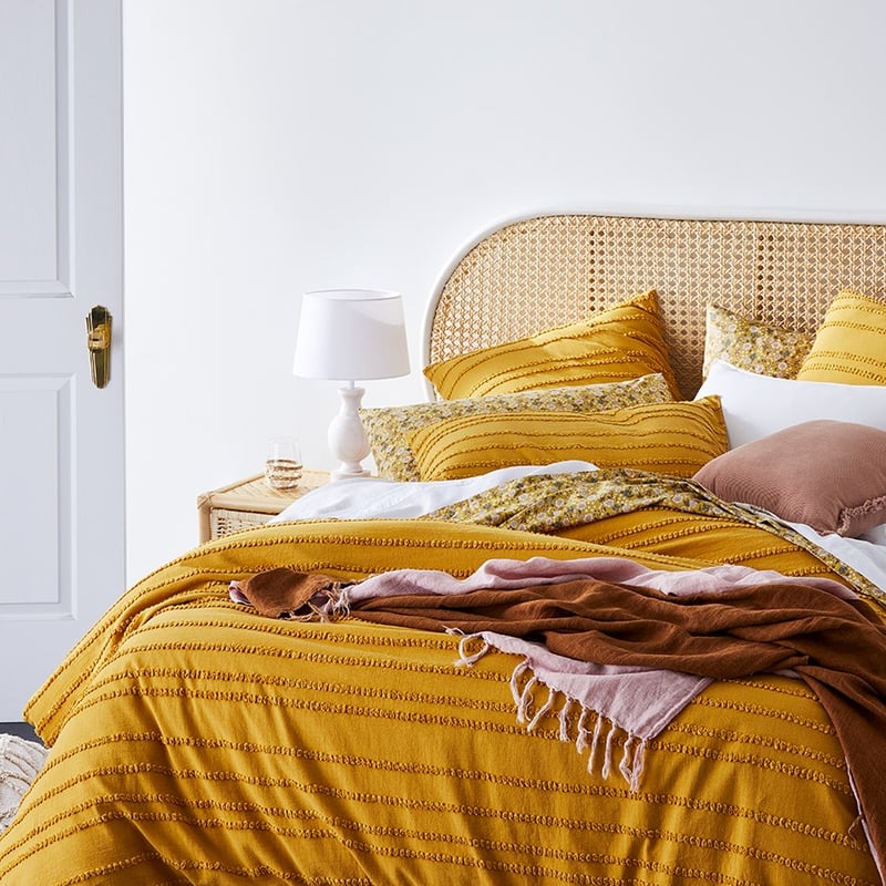 Millie Mustard Quilt Cover Separates