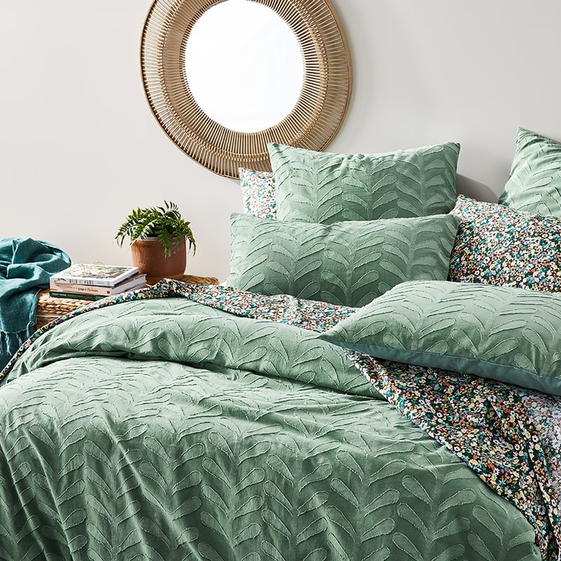 Aloe Green Quilt Cover Set + Separates