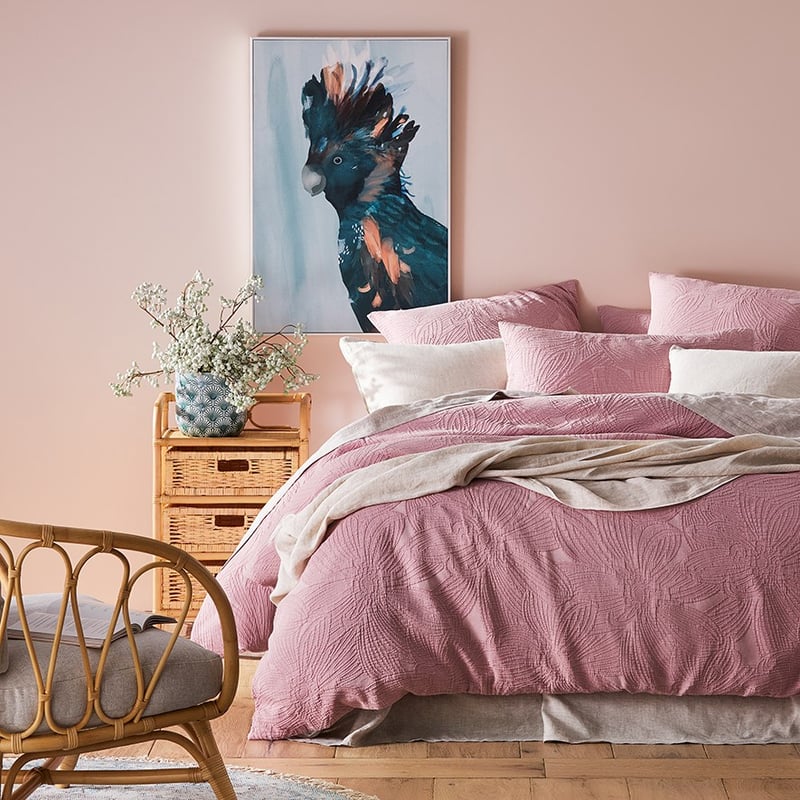 Alice Matelasse Blush Quilt Cover Separates