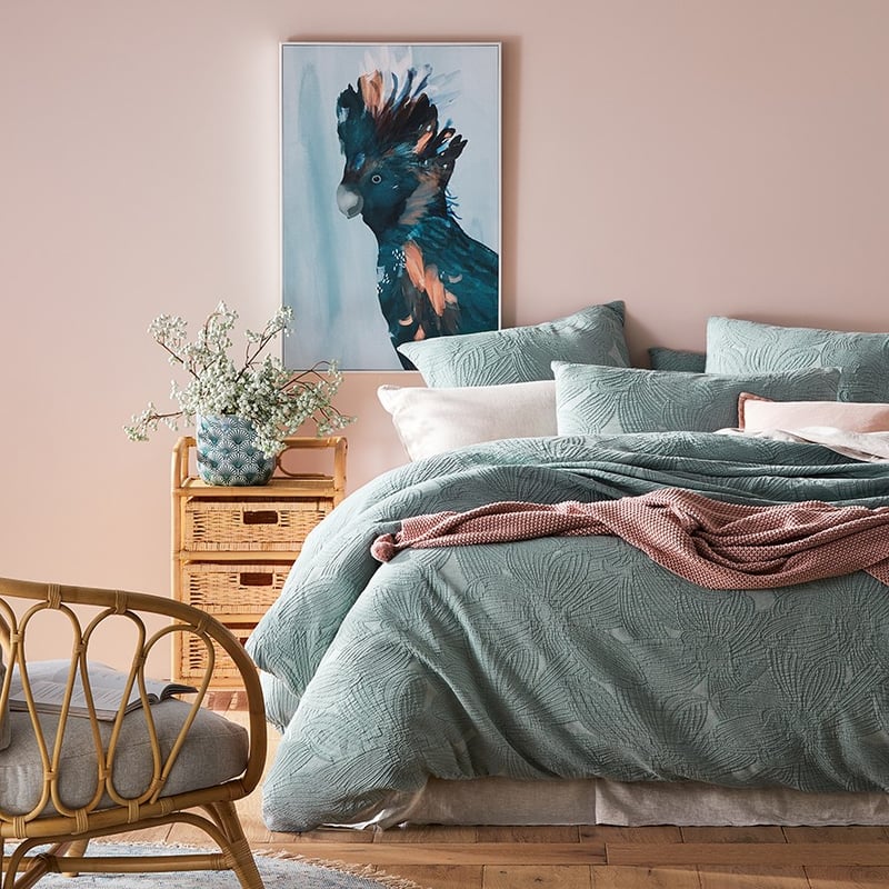 Alice Matelasse Sage Quilt Cover Separates