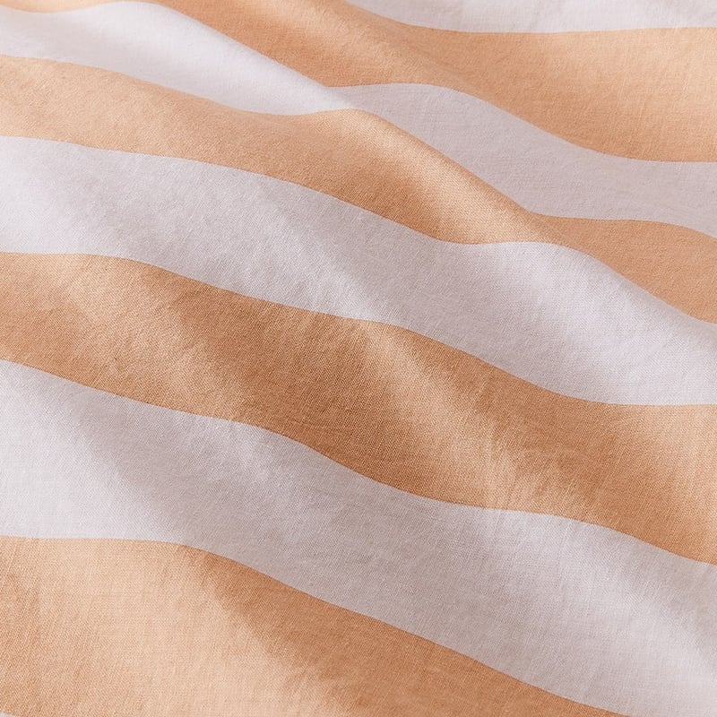 Stonewashed Block Stripe Peaches Quilt Cover Set + Separates