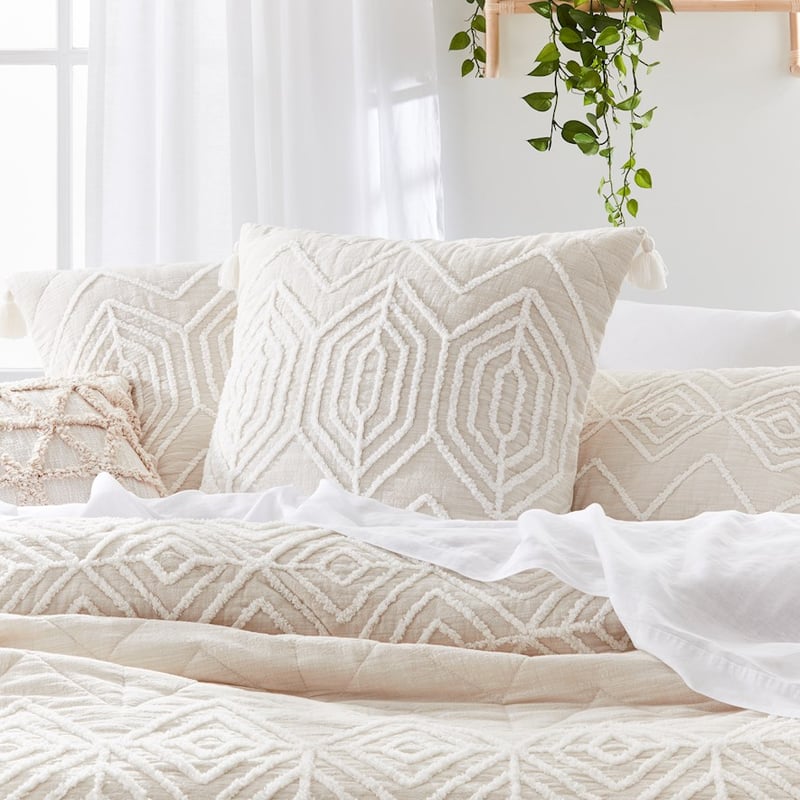 Bombay Tufted Natural Quilted Quilt Cover Separates