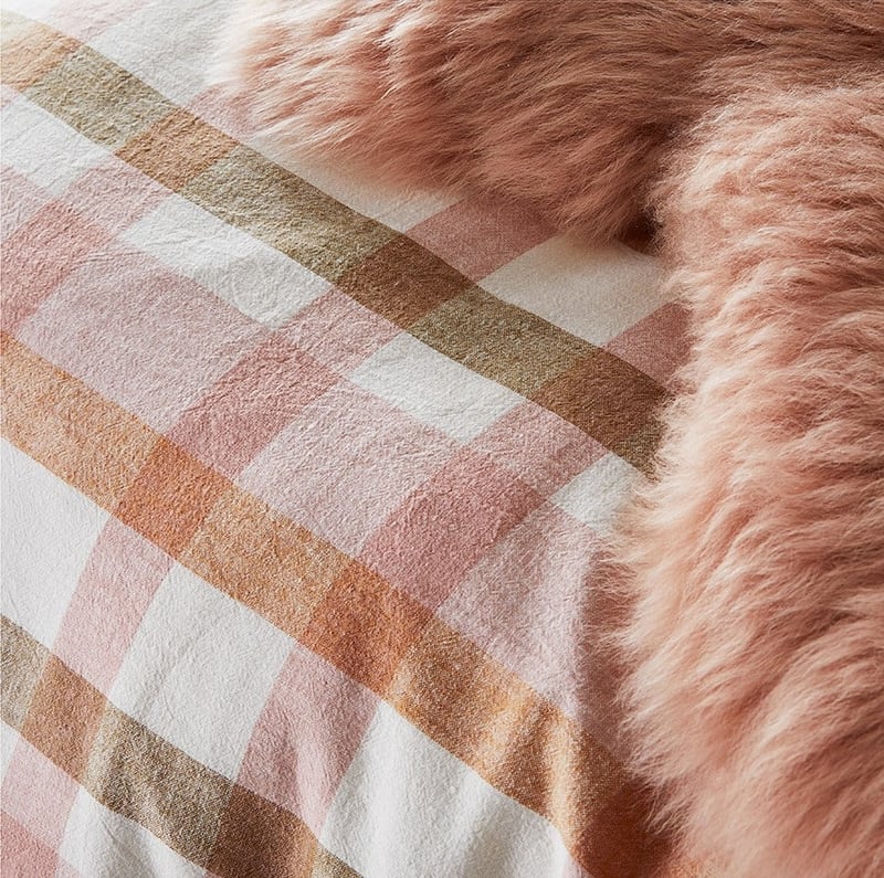 Vintage Washed Linen Misty Rose Quilt Cover Set + Separates