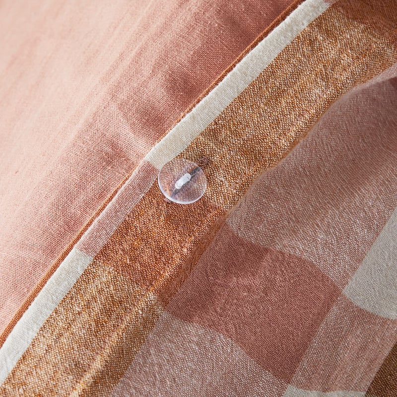 Vintage Washed Linen Misty Rose Quilt Cover Set + Separates