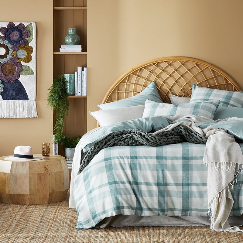 Vintage Washed Linen Soft Sage Quilt Cover Set + Separates