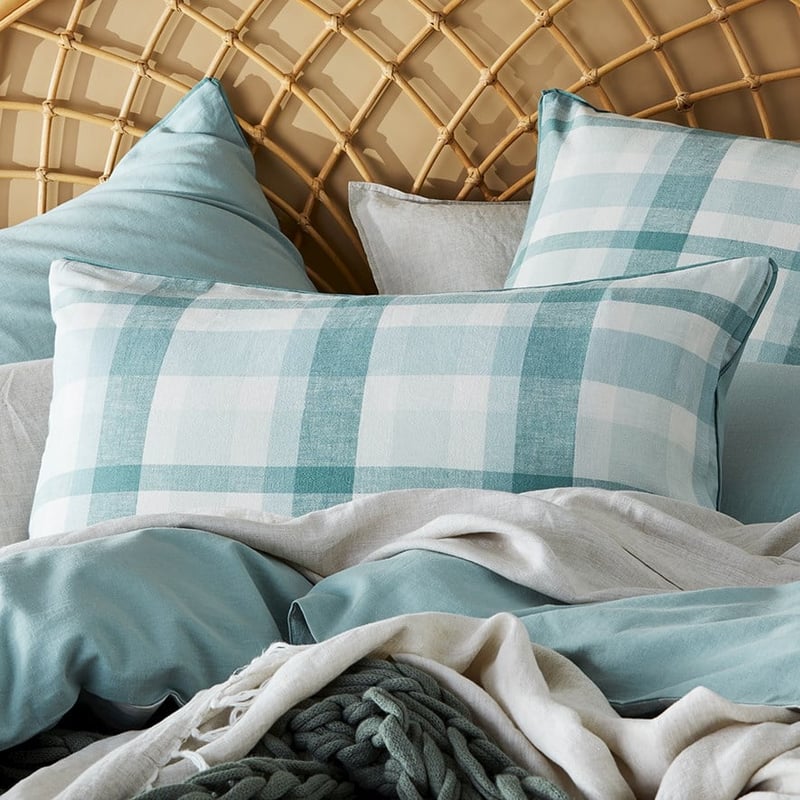 Vintage Washed Linen Soft Sage Quilt Cover Set + Separates