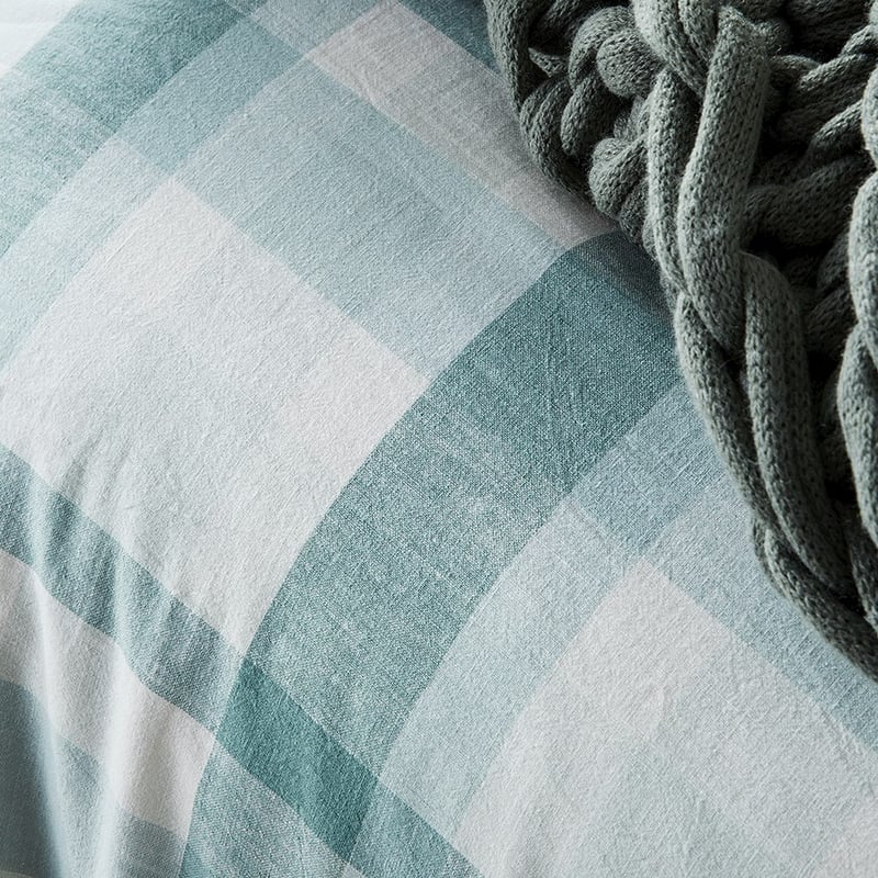 Vintage Washed Linen Soft Sage Quilt Cover Set + Separates