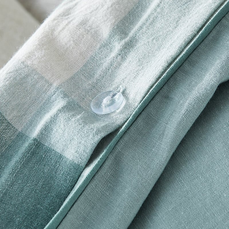 Vintage Washed Linen Soft Sage Quilt Cover Set + Separates