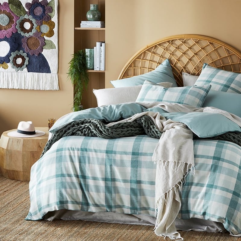 Vintage Washed Linen Soft Sage Quilt Cover Set + Separates