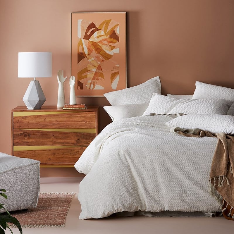 Bree Boucle Coconut Quilt Cover Separates