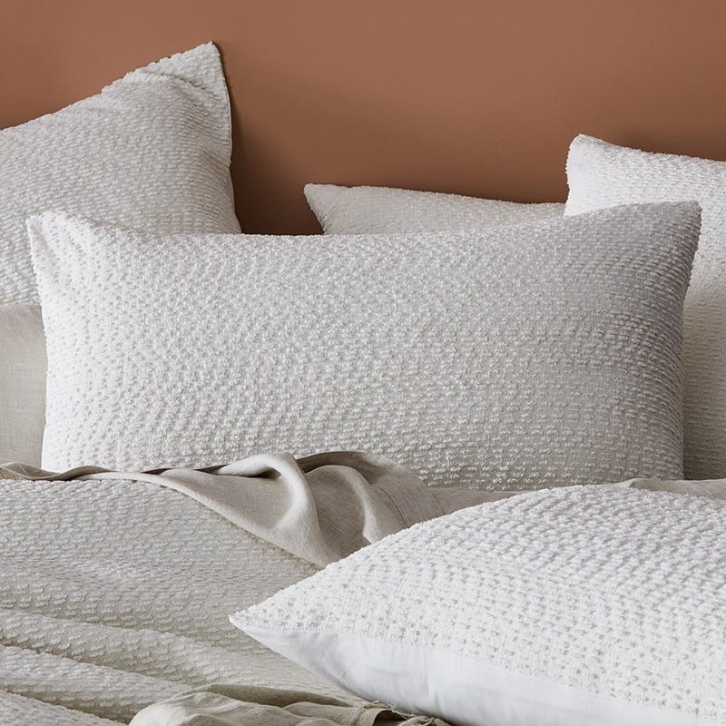 Bree Boucle Coconut Quilt Cover Separates