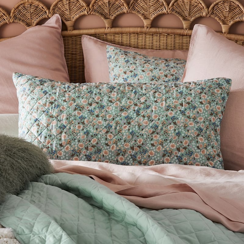 Sage Floral Coverlet Queen/King Sage Floral Coverlet