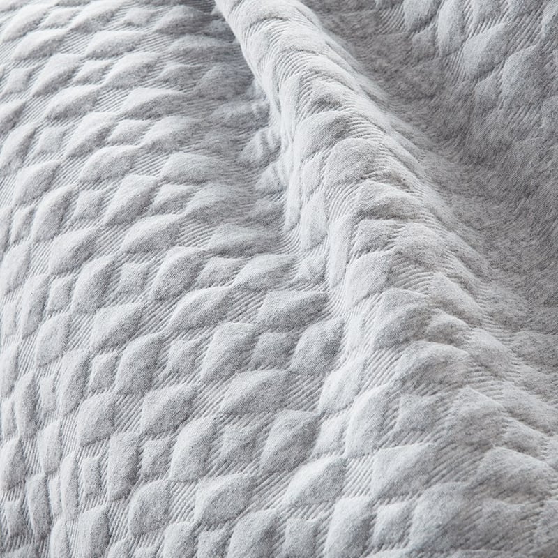 Geo Jersey Grey Marle Quilt Cover Separates
