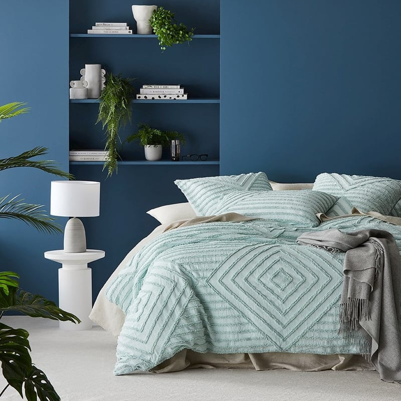 Harlow Tufted Mint Quilt Cover Separates