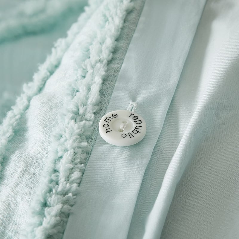 Harlow Tufted Mint Quilt Cover Separates