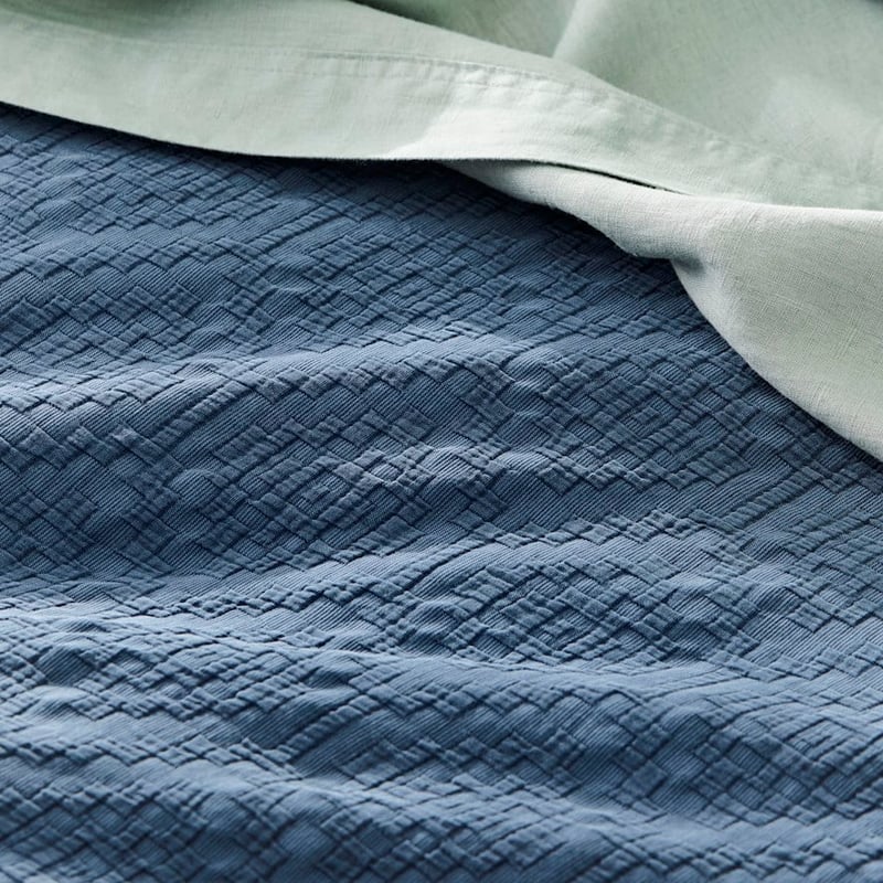 Mirella Matelasse Navy Quilt Cover Separates