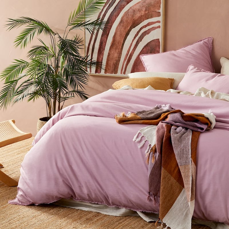 Bamboo Linen Lavender Quilt Cover Separates