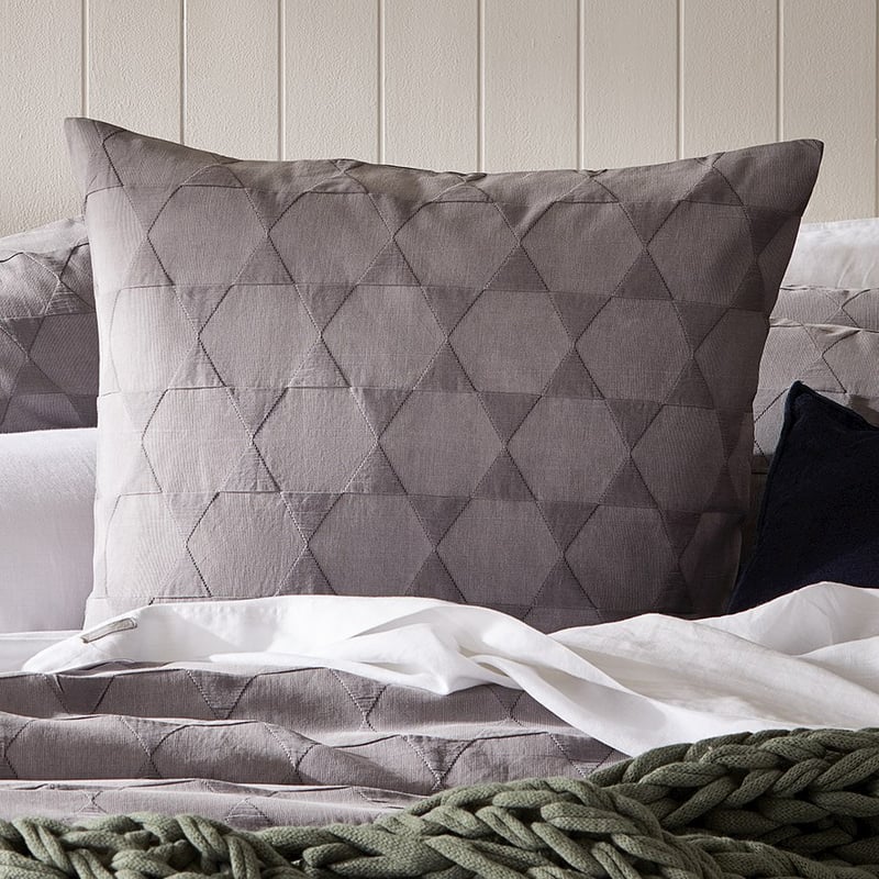 Lennox Matelasse Coal Quilt Cover Separates