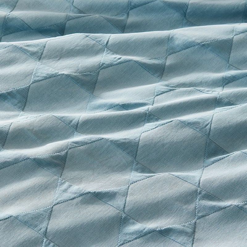 Lennox Matelasse Ocean Quilt Cover Separates