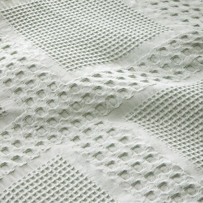 Waffle Check Mist Quilt Cover Separates