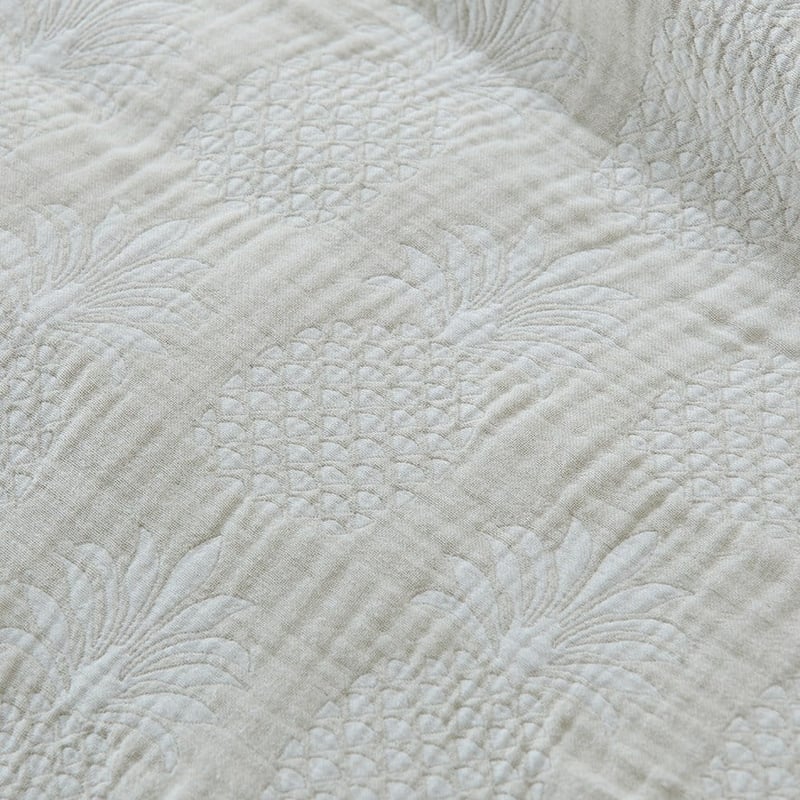 Pineapple Jacquard Natural Quilt Cover Separates
