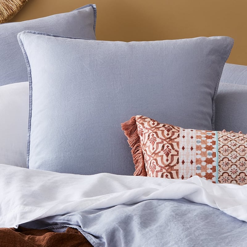 Vintage Washed Linen Blue Dust Quilt Cover Separates