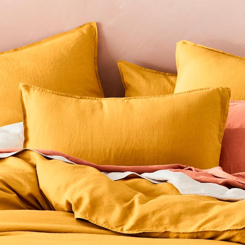 Vintage Washed Linen Chai Quilt Cover Separates