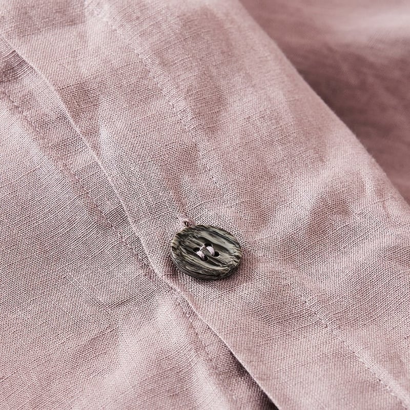 Vintage Washed Linen Dusty Mauve Quilt Cover Separates