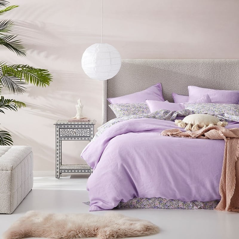 Vintage Washed Linen Pastel Quilt Cover Separates