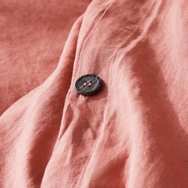 Vintage Washed Linen Rouge Quilt Cover Separates